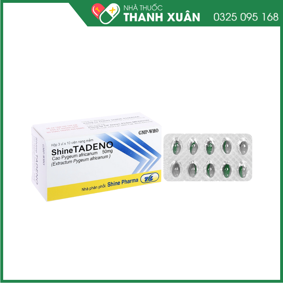 ShineTadeno 50mg trị rối loạn đường tiểu